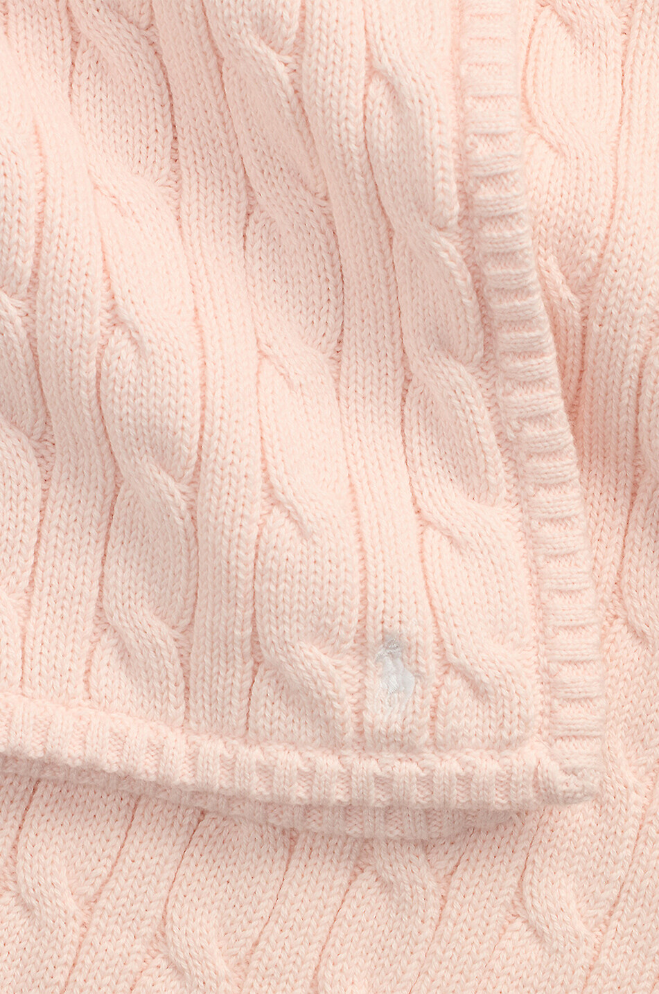 POLO RALPH LAUREN Couverture bébé en maille torsadée Bébé ROSE CLAIR 2
