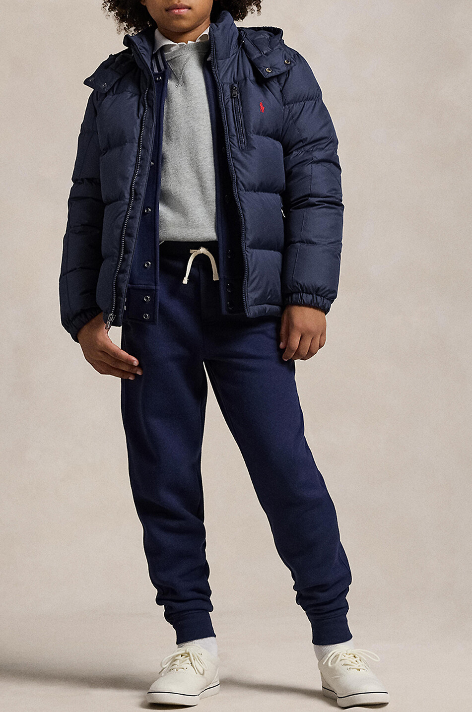 POLO RALPH LAUREN Hooded boys' ripstop down jacket Boy DARK BLUE 5