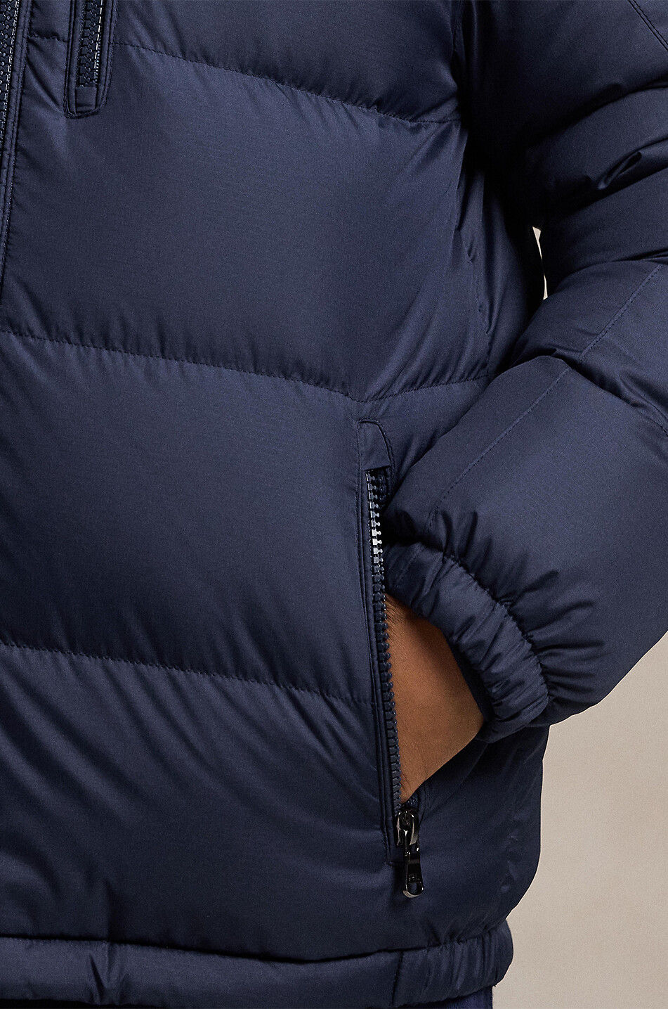 POLO RALPH LAUREN Hooded boys' ripstop down jacket Boy DARK BLUE 6