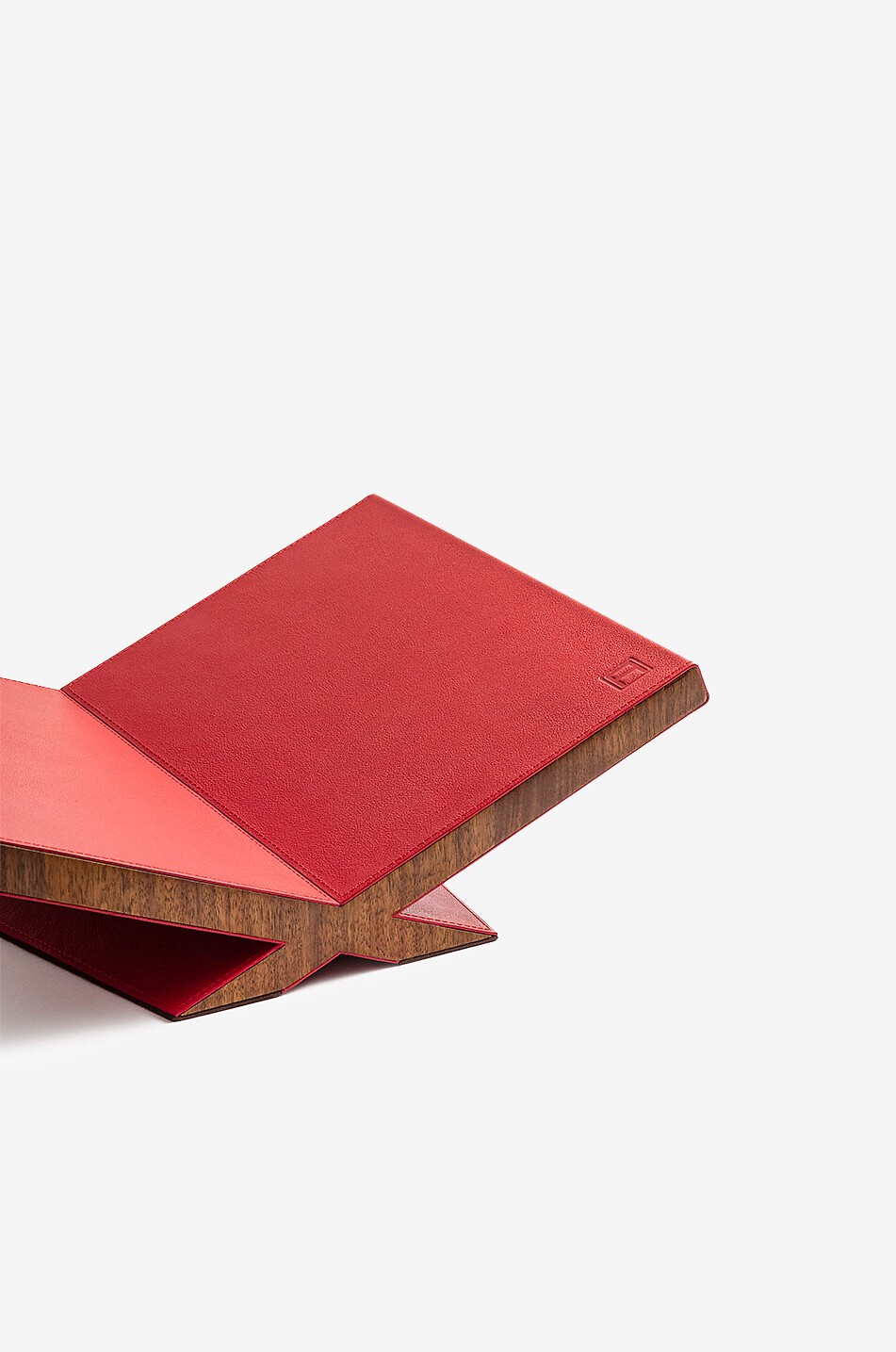 ASSOULINE Culture walnut wood bookstand - Classic Size Home RED 4