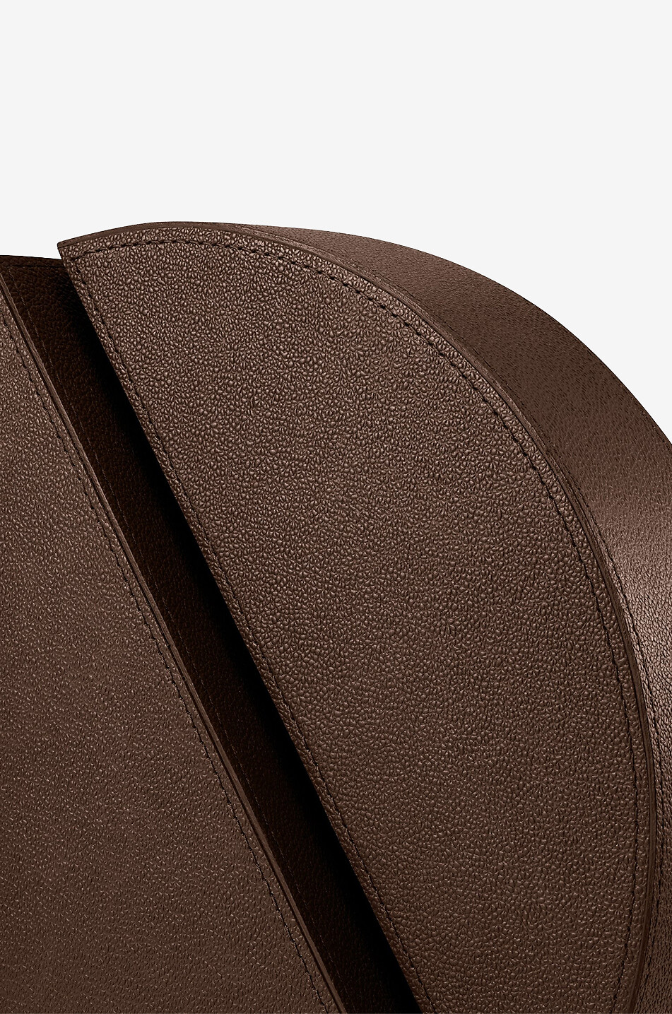 Cubist leather bookend - Righthand side