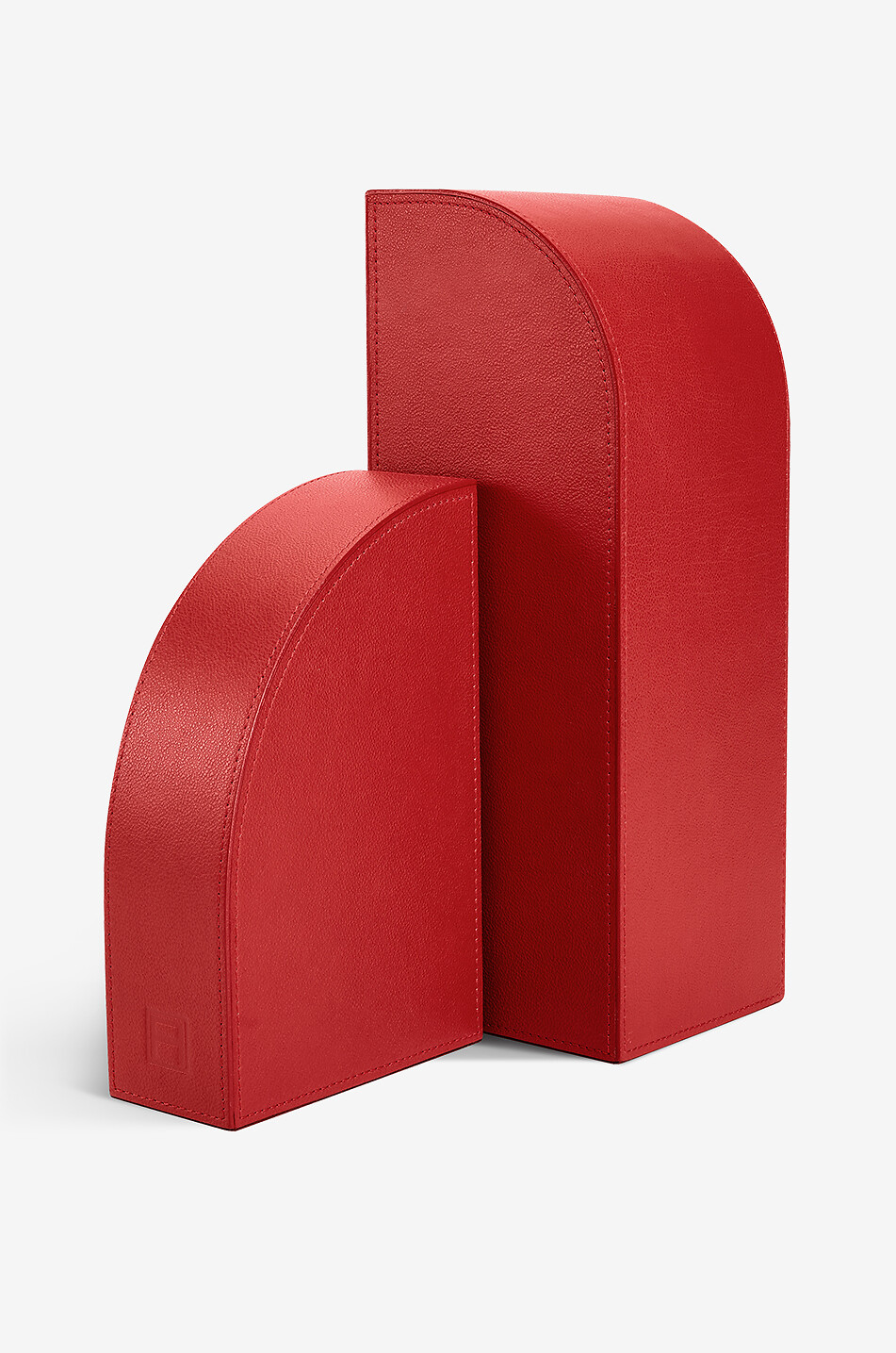 ASSOULINE Cubist leather bookend - Lefthand side Home RED 2