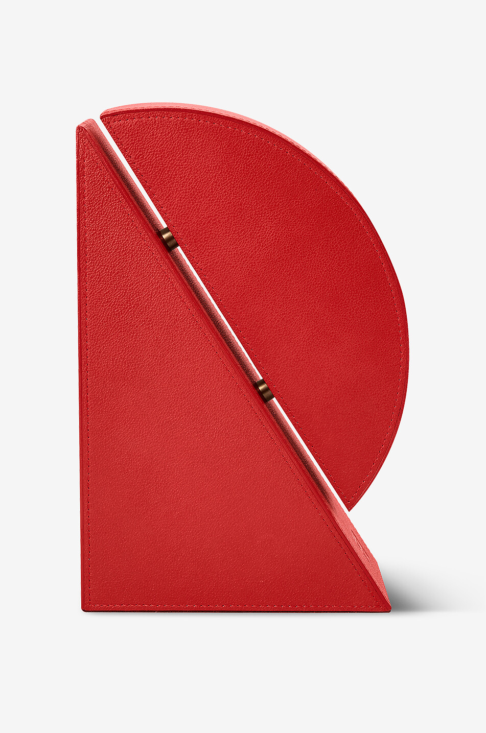 ASSOULINE Cubist leather bookend - Righthand side Home RED 1