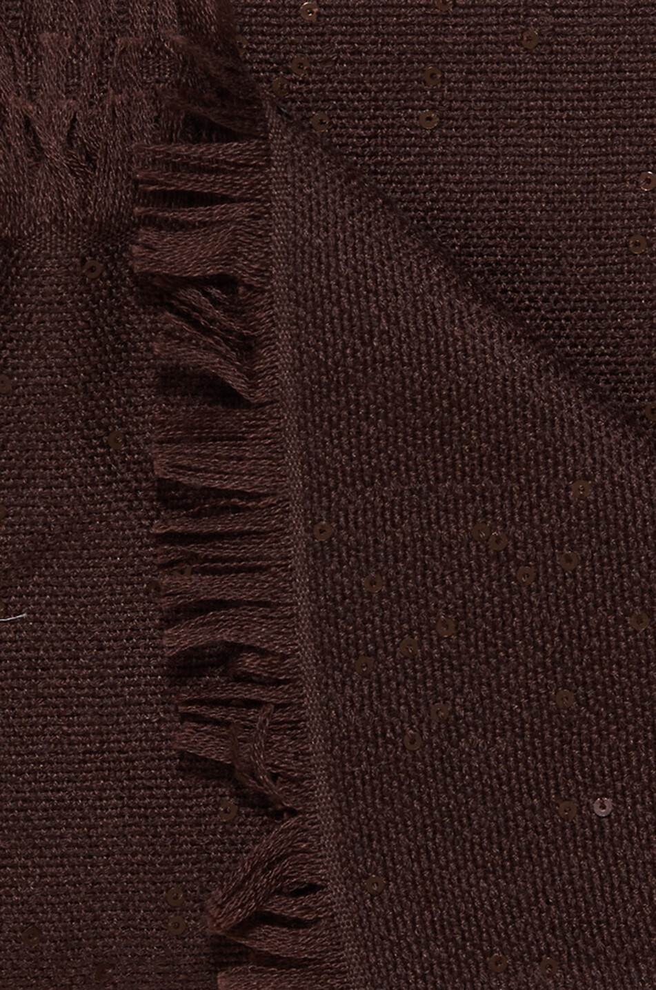 BRUNELLO CUCINELLI Écharpe tissée en cachemire et soie à sequins Dazzling Femme MARRON 2
