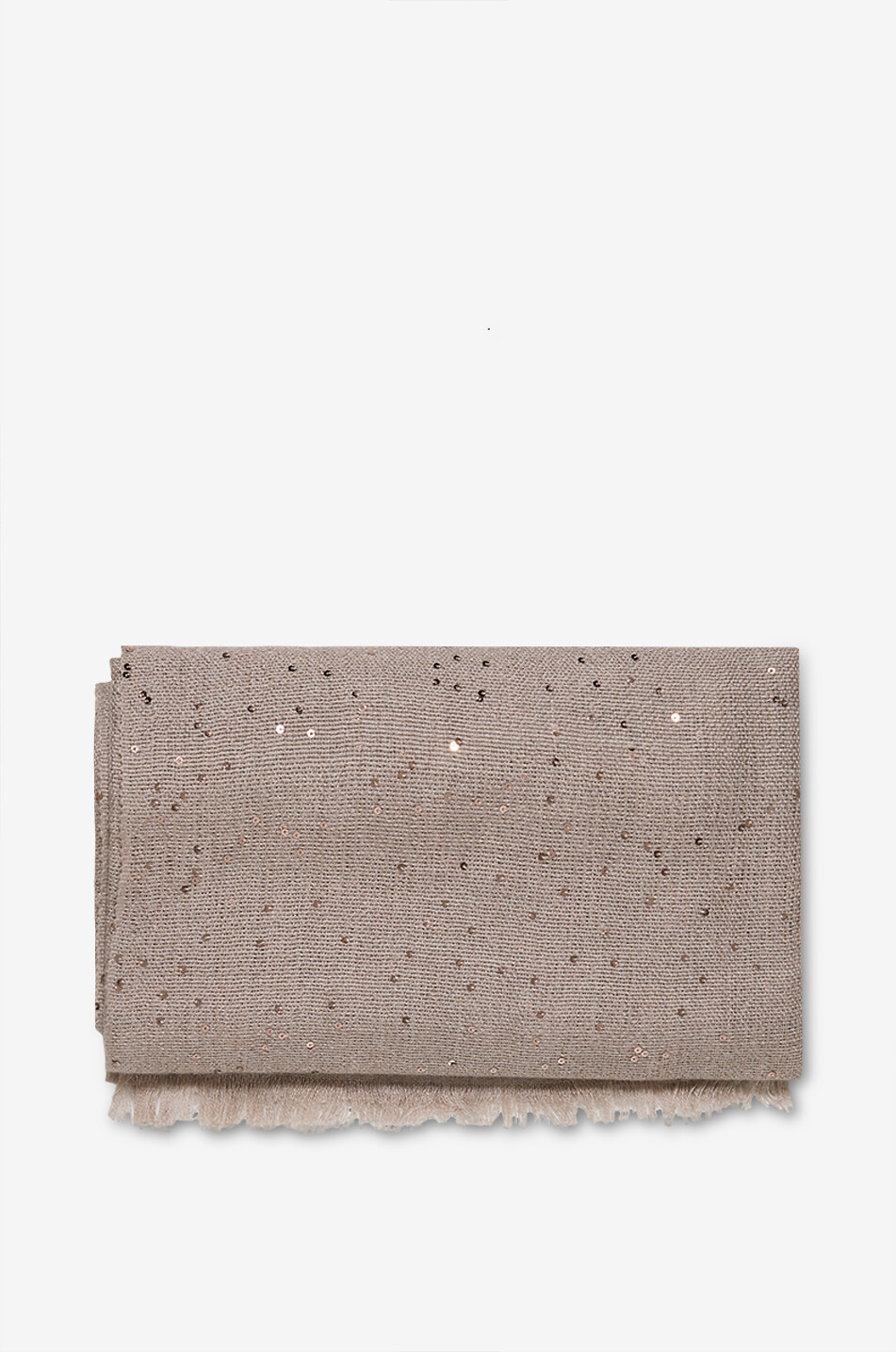 Dazzling woven cashmere and silk scarf with sequins