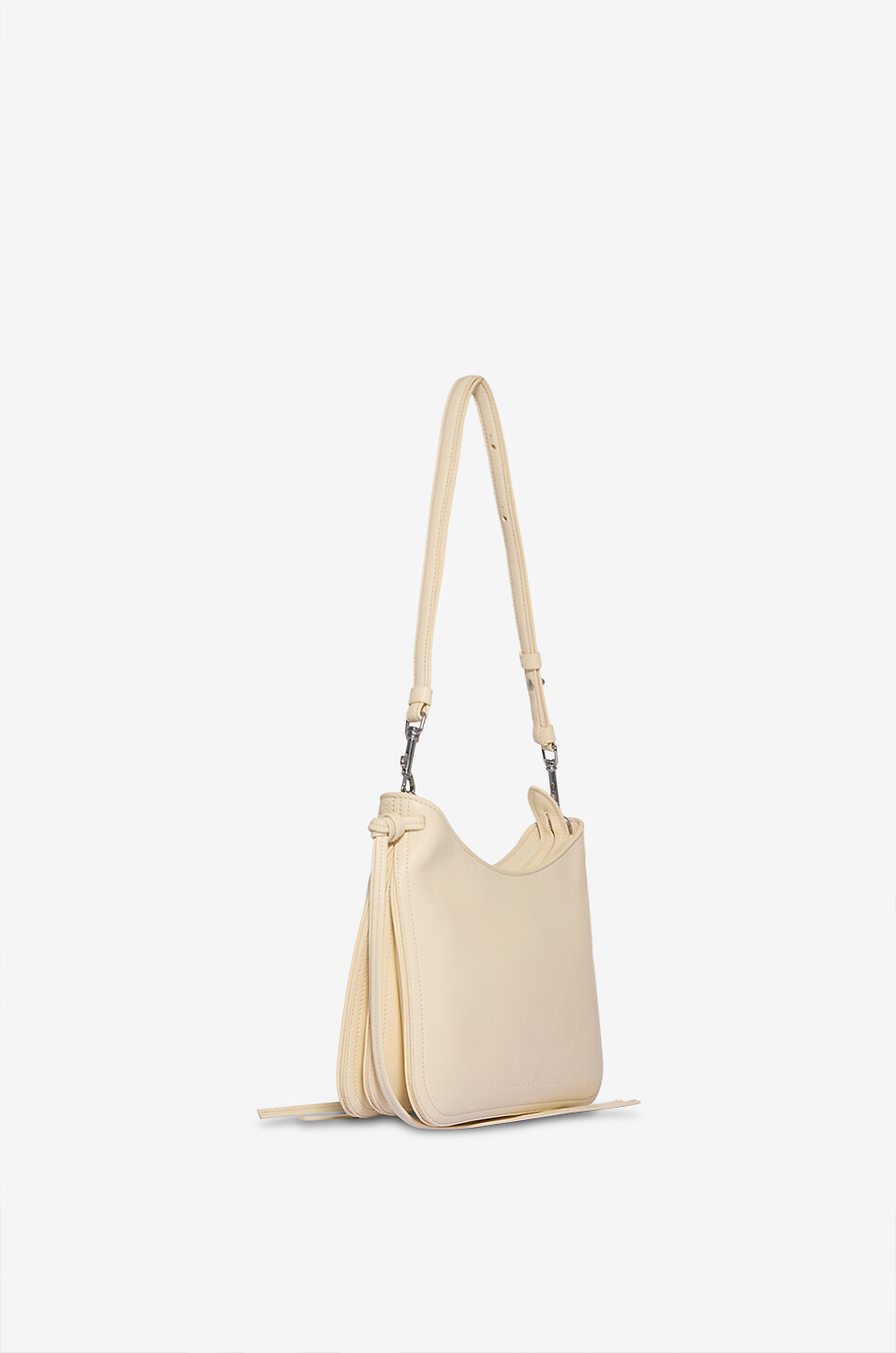 PHOEBE PHILO Gig Small nappa leather shoulder bag Women EGGSHELL 2