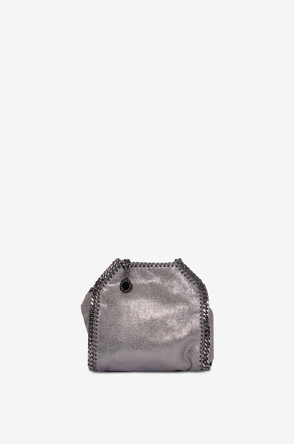 STELLA McCARTNEY Falabella Tiny glittering shoulder bag Women SILVER 1
