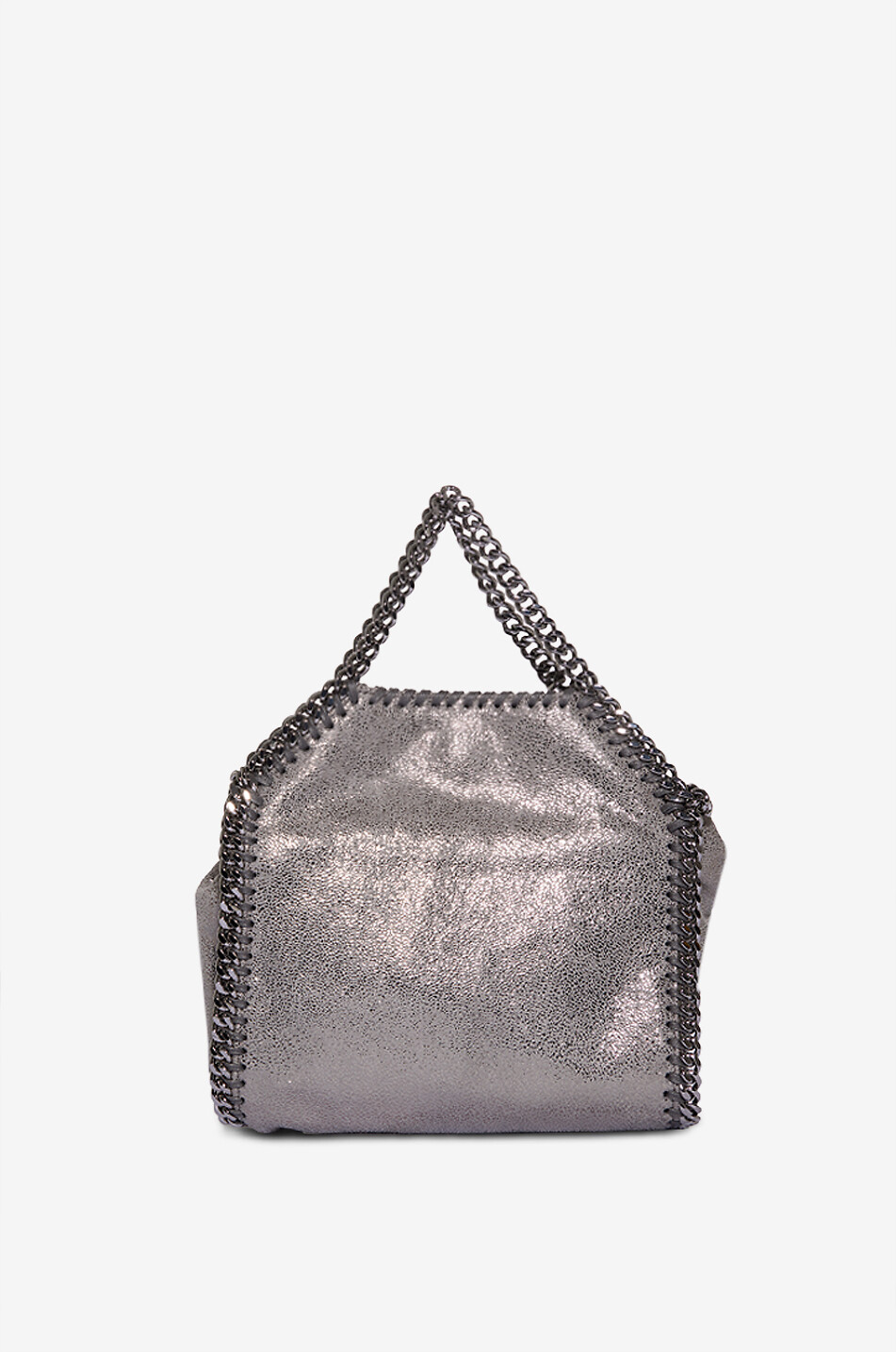 STELLA McCARTNEY Falabella Tiny glittering shoulder bag Women SILVER 3