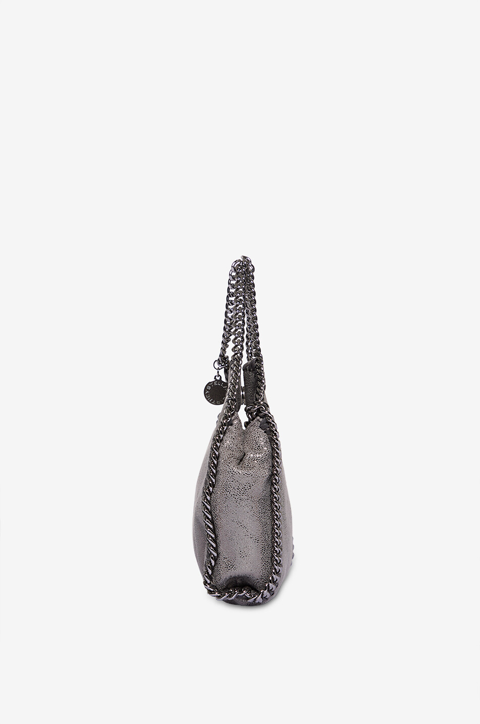 STELLA McCARTNEY Falabella Tiny glittering shoulder bag Women SILVER 4