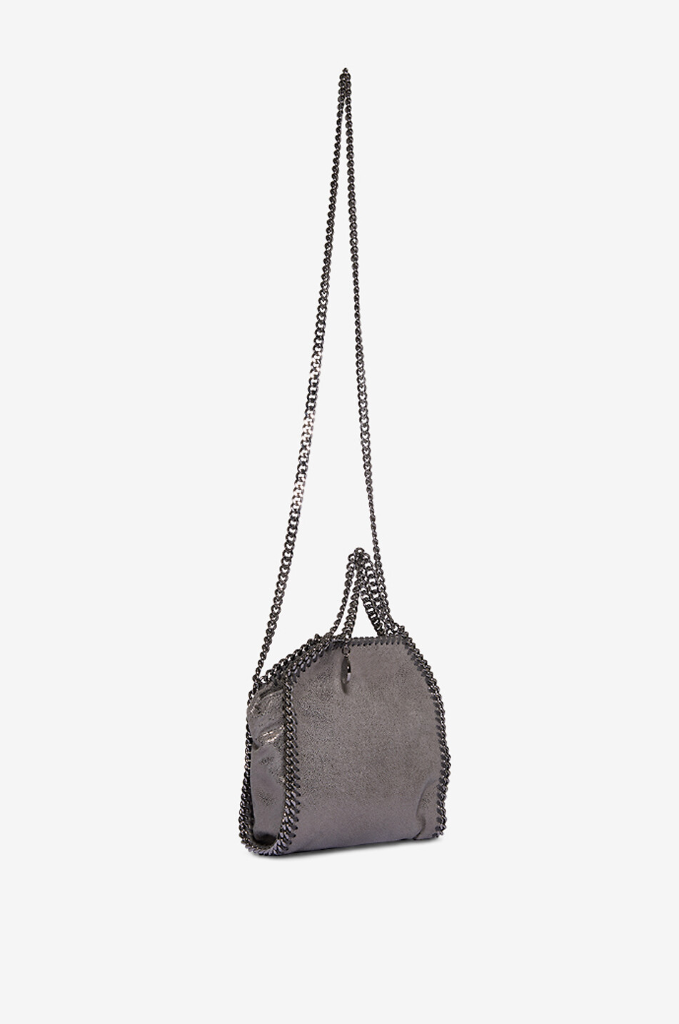 STELLA McCARTNEY Falabella Tiny glittering shoulder bag Women SILVER 5