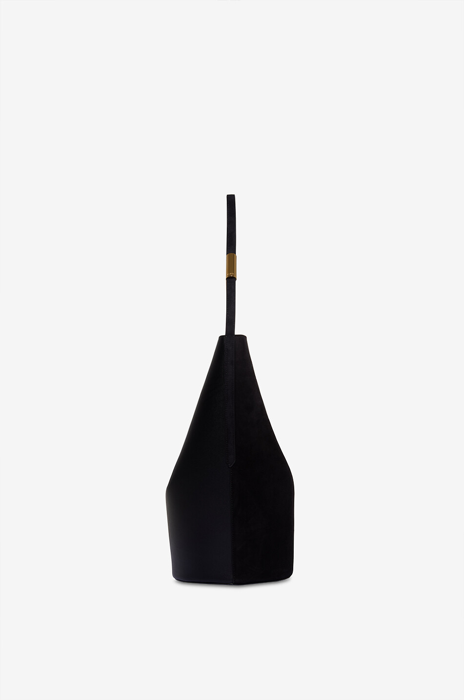 ALAÏA Shape Medium suede bucket bag Women BLACK 5