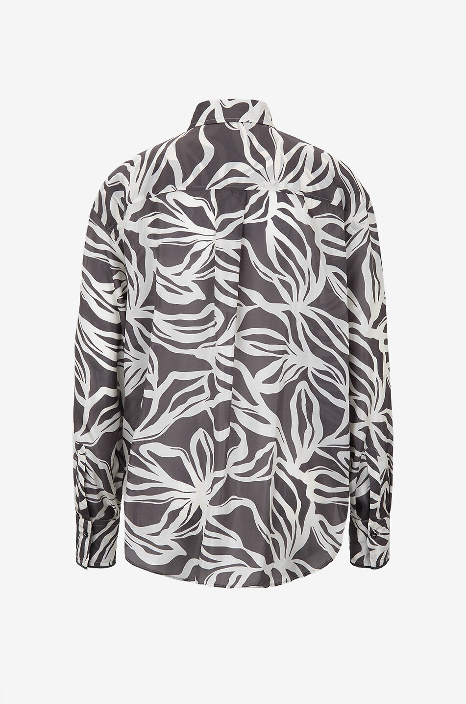 BRUNELLO CUCINELLI Chemise ample en organza de soie imprimée Flora Femme MULTICOLORE 2