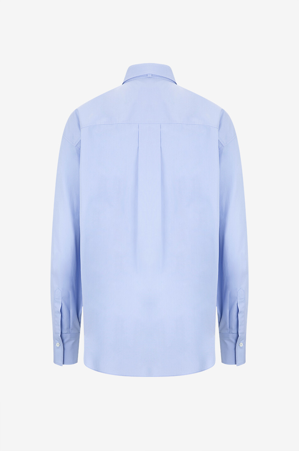BRUNELLO CUCINELLI Shiny Loop poplin shirt with pussybow Women LIGHT BLUE 2