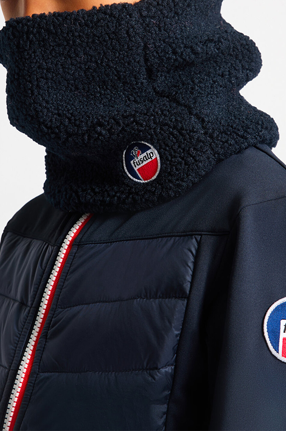 FUSALP Sirius fleece children's neck warmer Unisex DARK BLUE 4