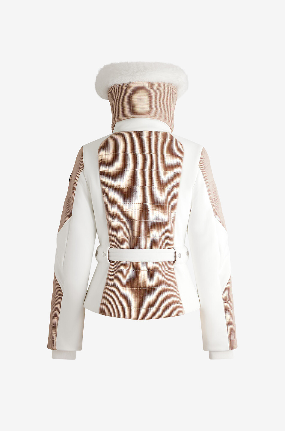 FUSALP Doudoune de ski courte en tissu technique Gitu Femme Beige clair 7