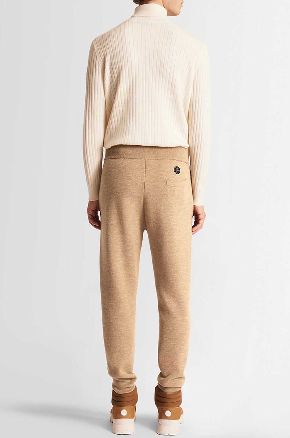 FUSALP Pantalon de jogging en maille de laine mélangée Gaston Homme BEIGE 4