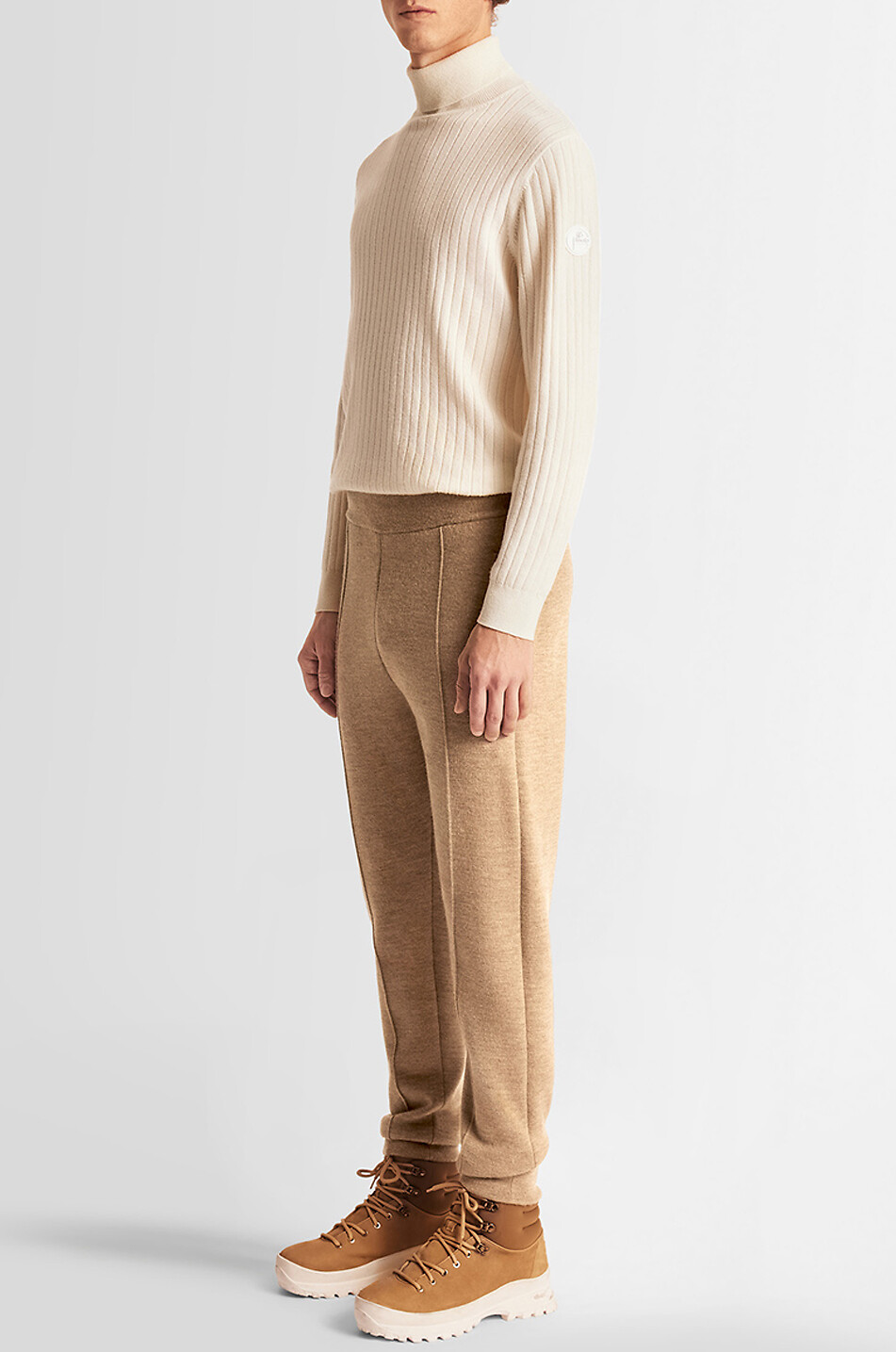 FUSALP Pantalon de jogging en maille de laine mélangée Gaston Homme BEIGE 5