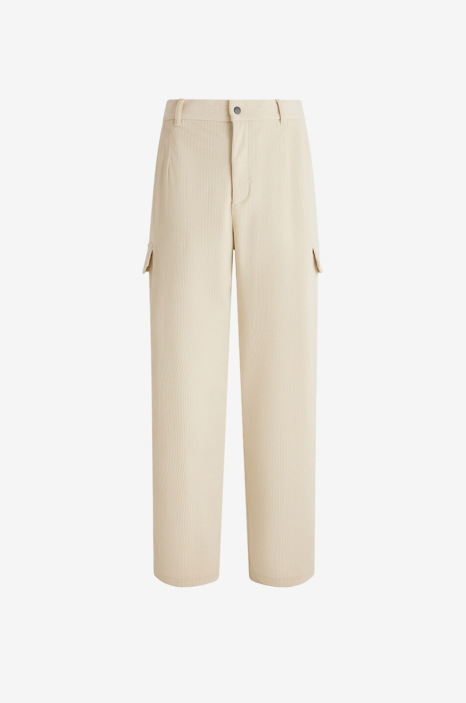 FUSALP Anilo Velvet corduroy cargo ski trousers Men EGGSHELL 1