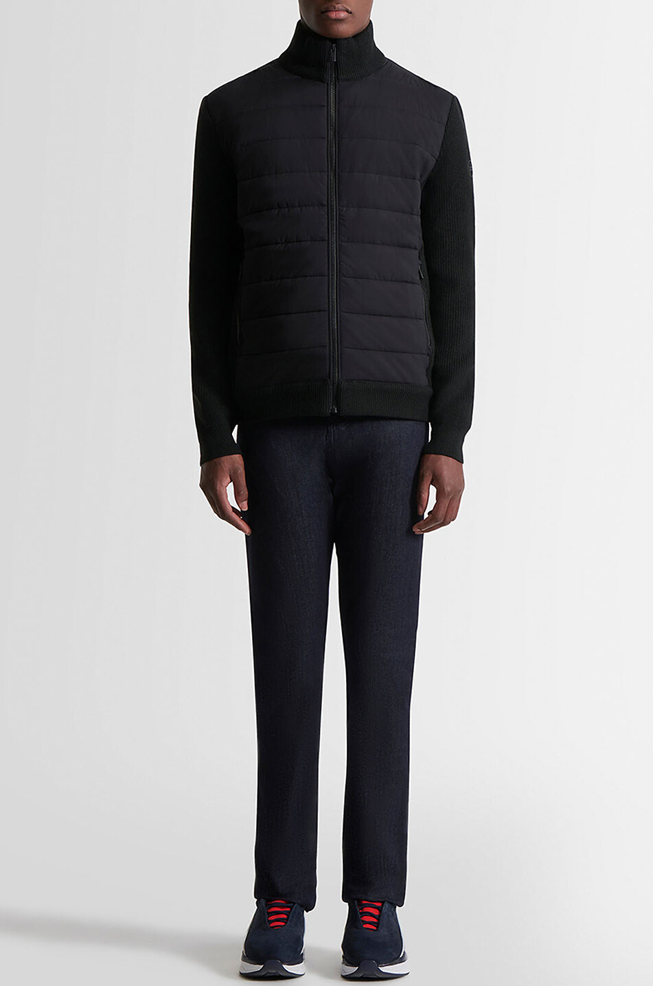 FUSALP Lissandre fleece and nylon lightweight jacket Men BLACK 3