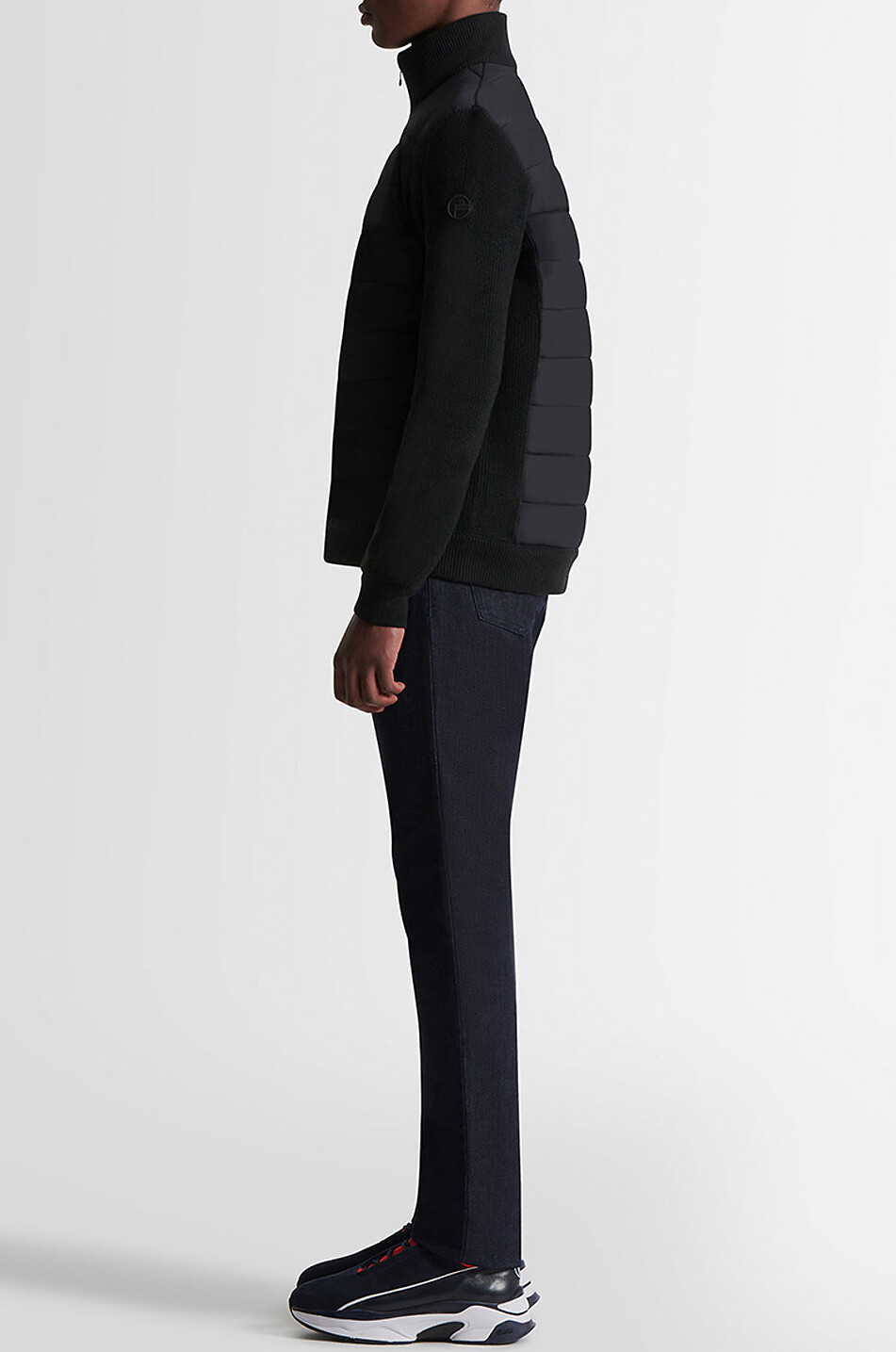 FUSALP Lissandre fleece and nylon lightweight jacket Men BLACK 5