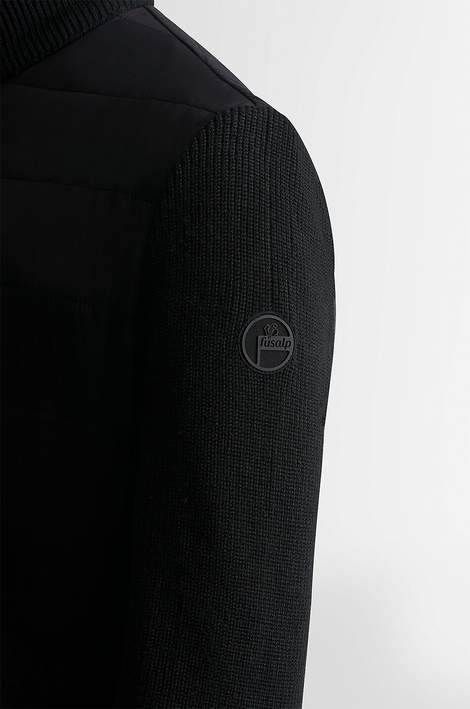 FUSALP Lissandre fleece and nylon lightweight jacket Men BLACK 6