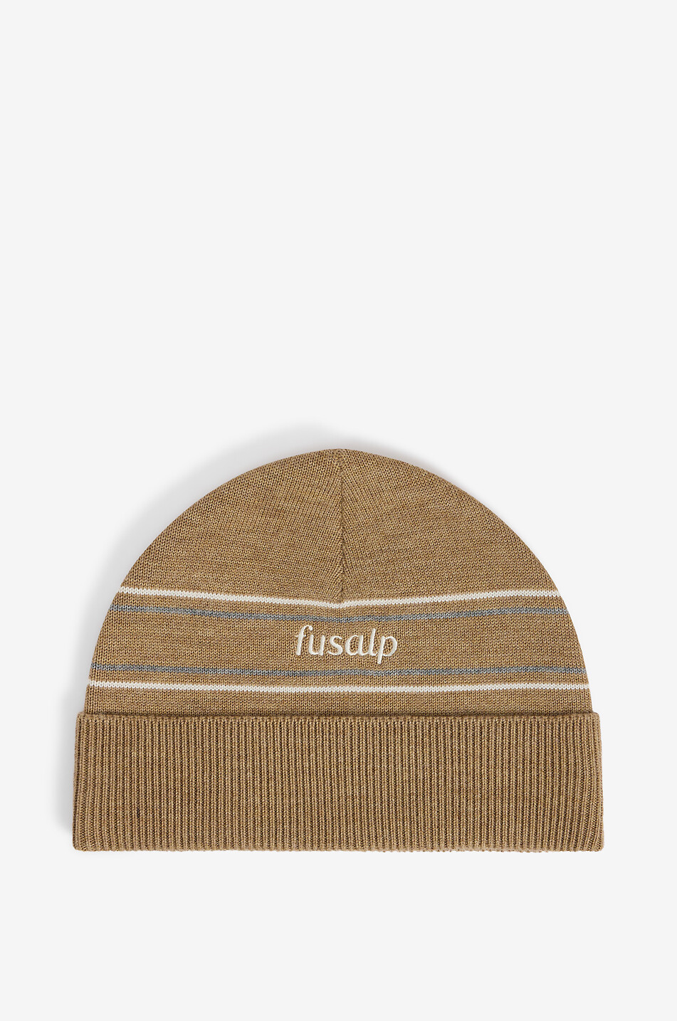 Check Sand cashmere jacquard knit beanie - BURBERRY - BEIGE - Bongénie