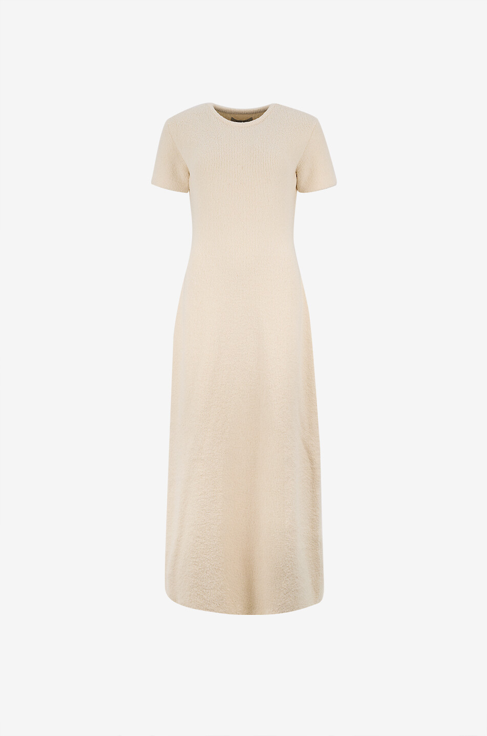 Toweling T-Shirt long bouclé dress