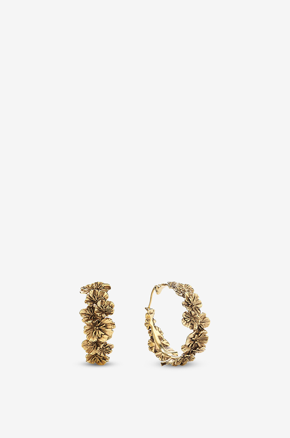 GOOSSENS PARIS Goldene Creolen Fleur de Pavot Damen GOLDEN 1