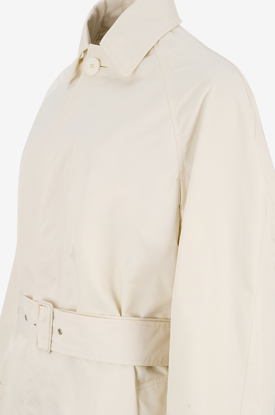 PHOEBE PHILO Comfy Car Coat lightweight oversize technical twill coat Women EGGSHELL 3