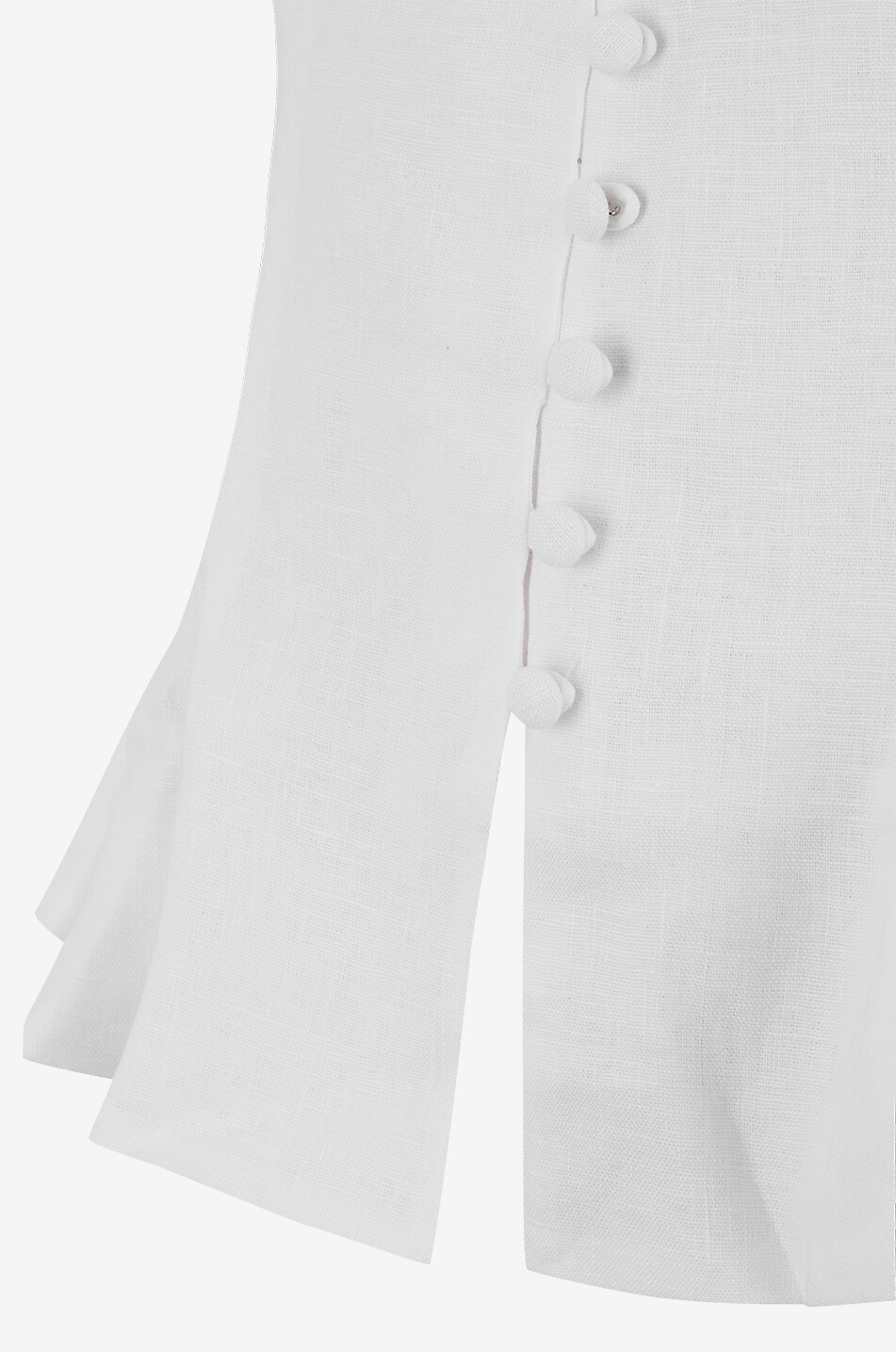 REFORMATION Paolina White sleeveless peplum top Women WHITE 7