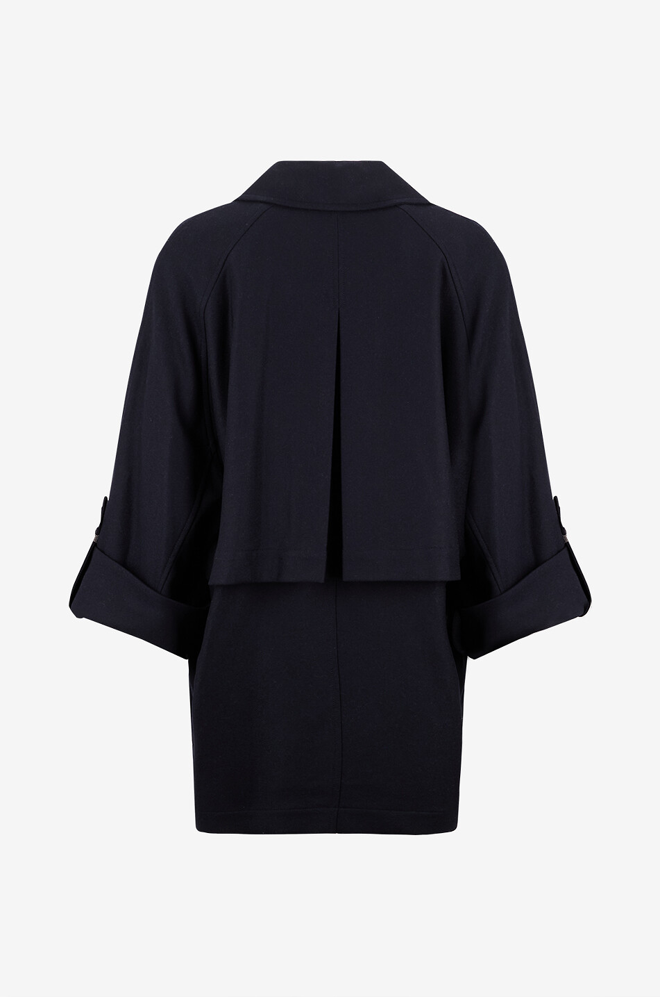 BRUNELLO CUCINELLI Monile wool twill oversize peacoat Women DARK BLUE 2
