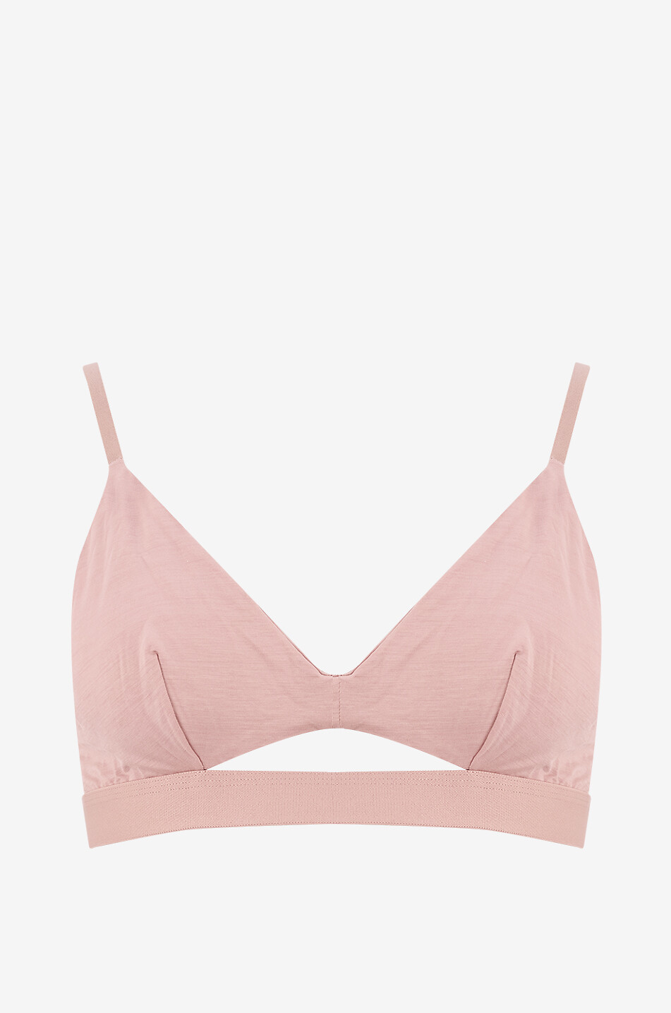 ORGANIC BASICS Soutien-gorge triangle en lyocell Lite Tencel Femme ROSE CLAIR 1