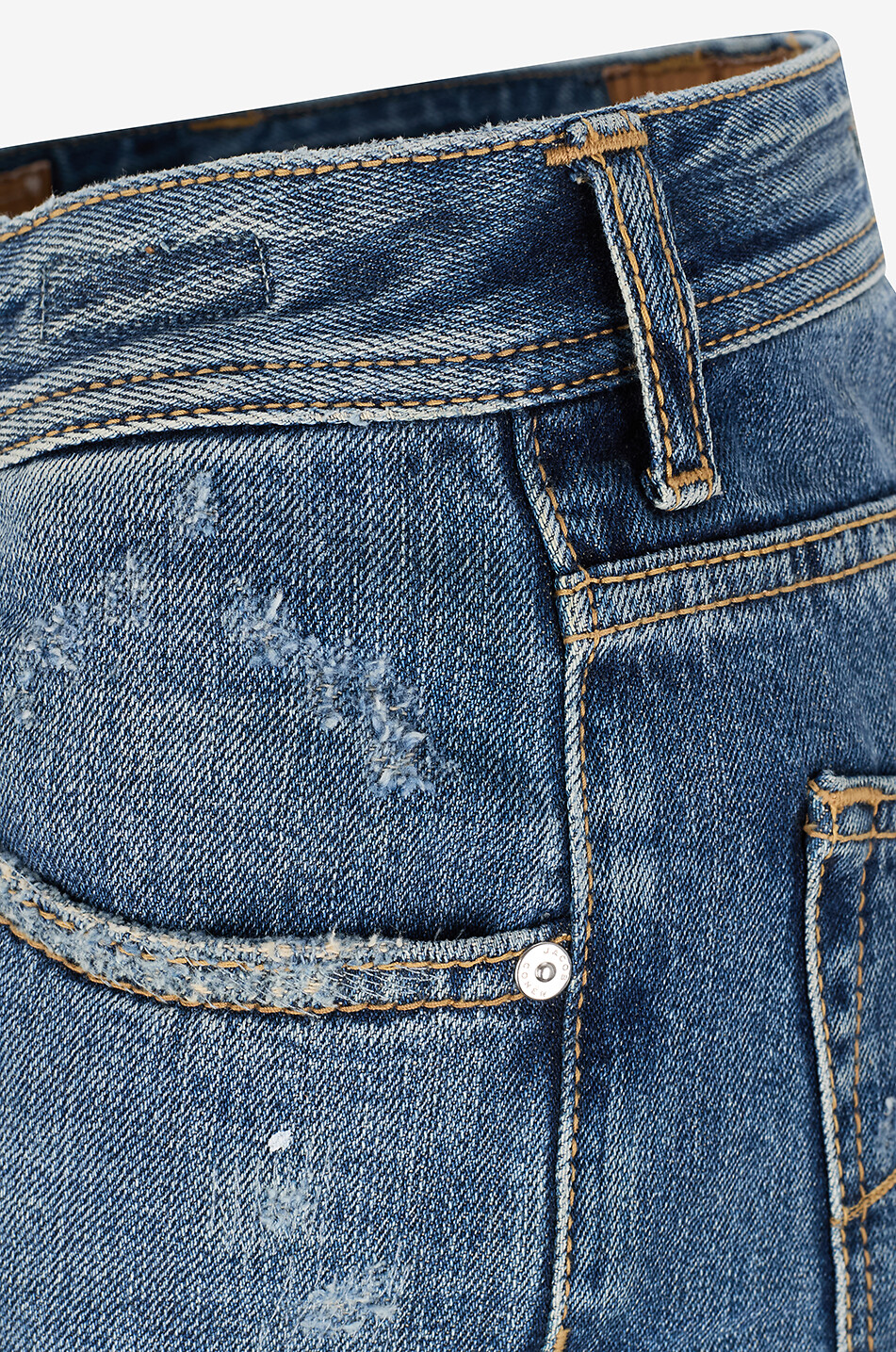 Slim Jeans aus Baumwolle im Used-Look Nick