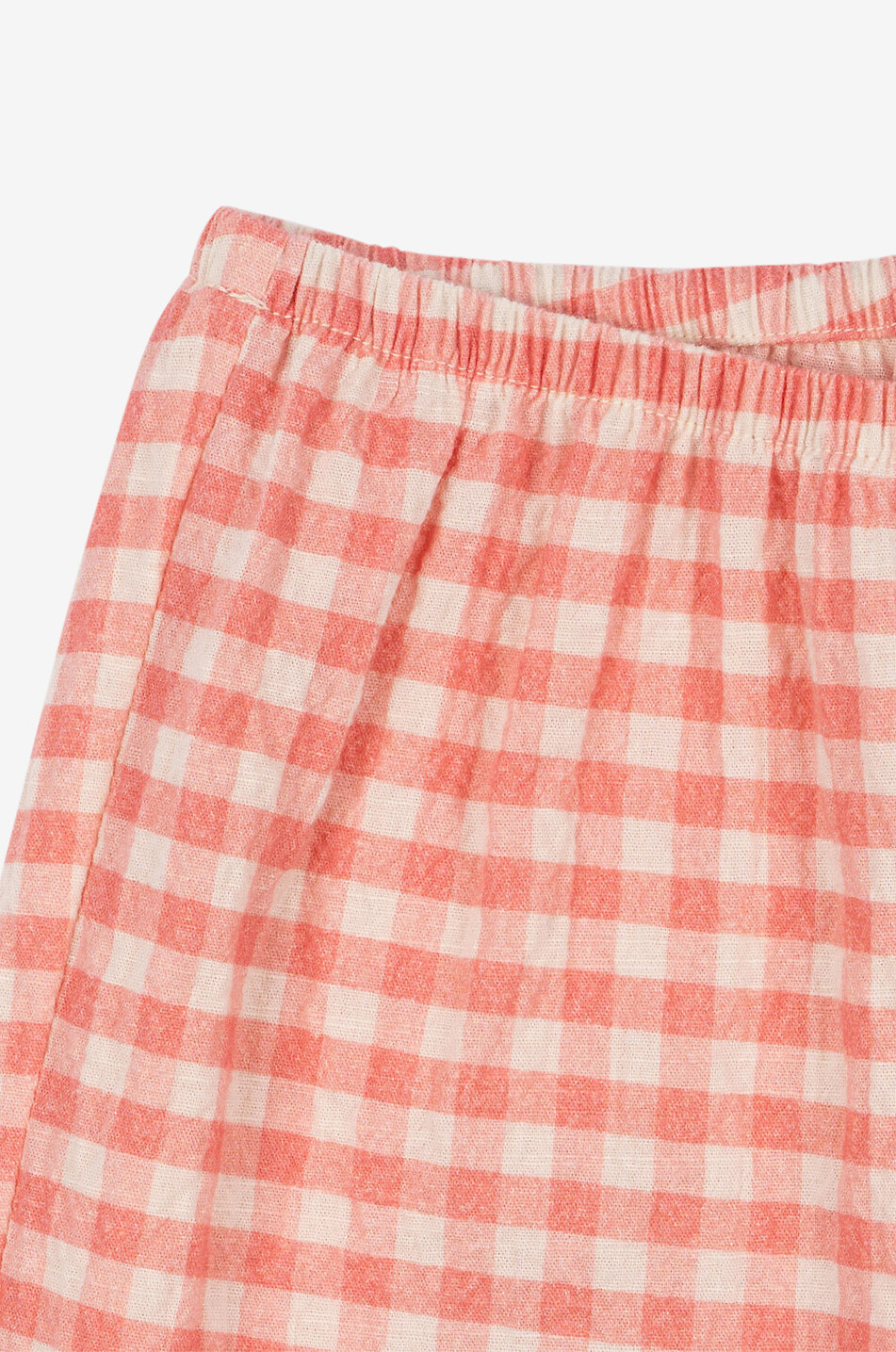 KONGES SLØJD Lässig gerade Mädchenhose mit Vichykaros RHW x ks Bella  CREMEFARBEN 4