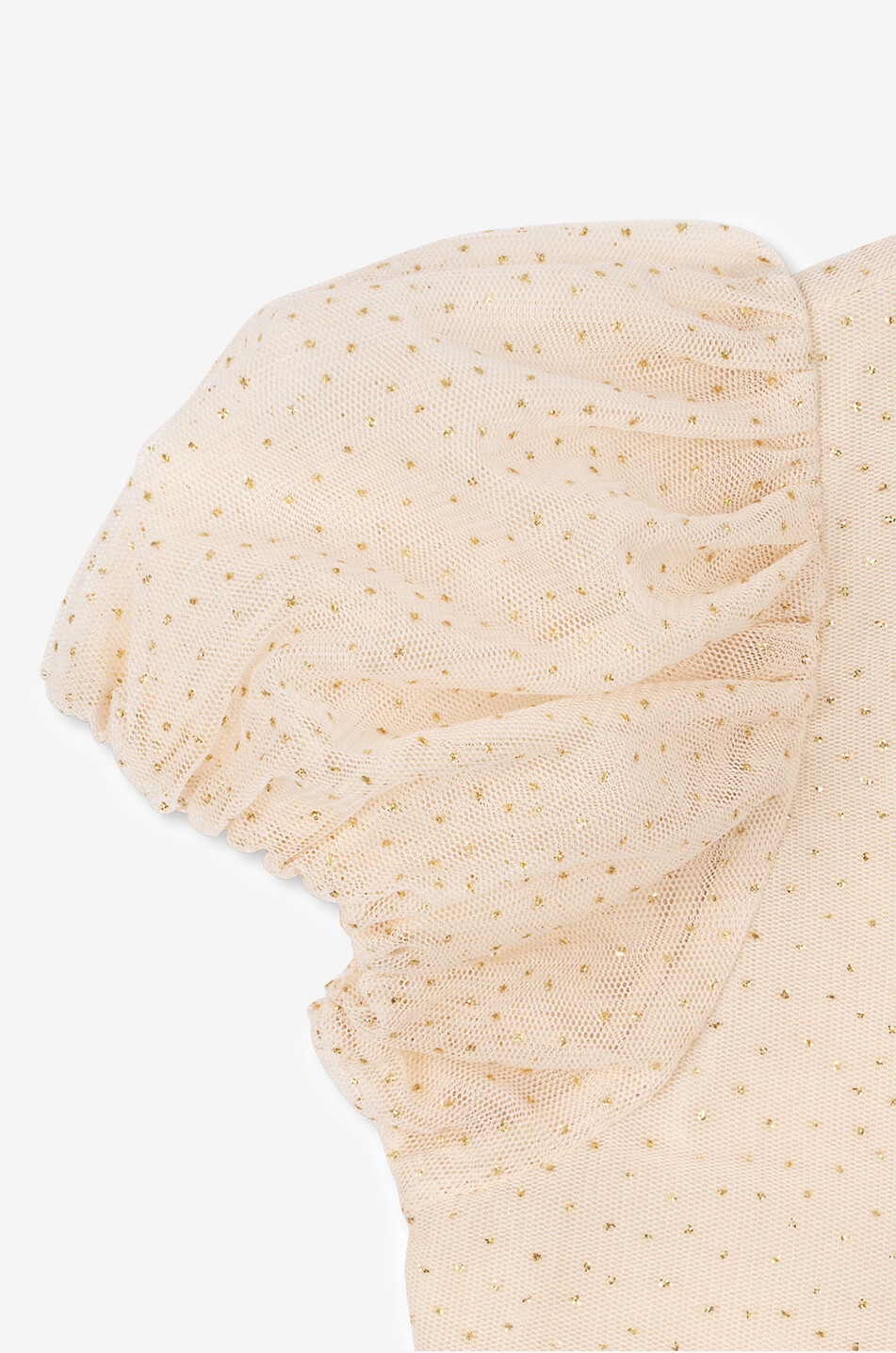 KONGES SLØJD Glitzerndes Mädchenkleid aus Tüll RWH x ks Ciao Bella  Hellbeige 5