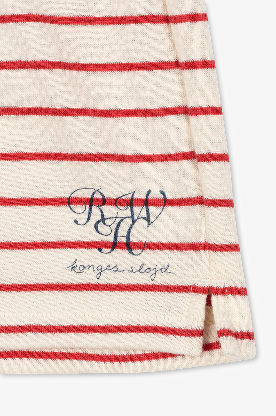 KONGES SLØJD Short rayé en jersey garçon RHW x ks Largo  ROUGE 4