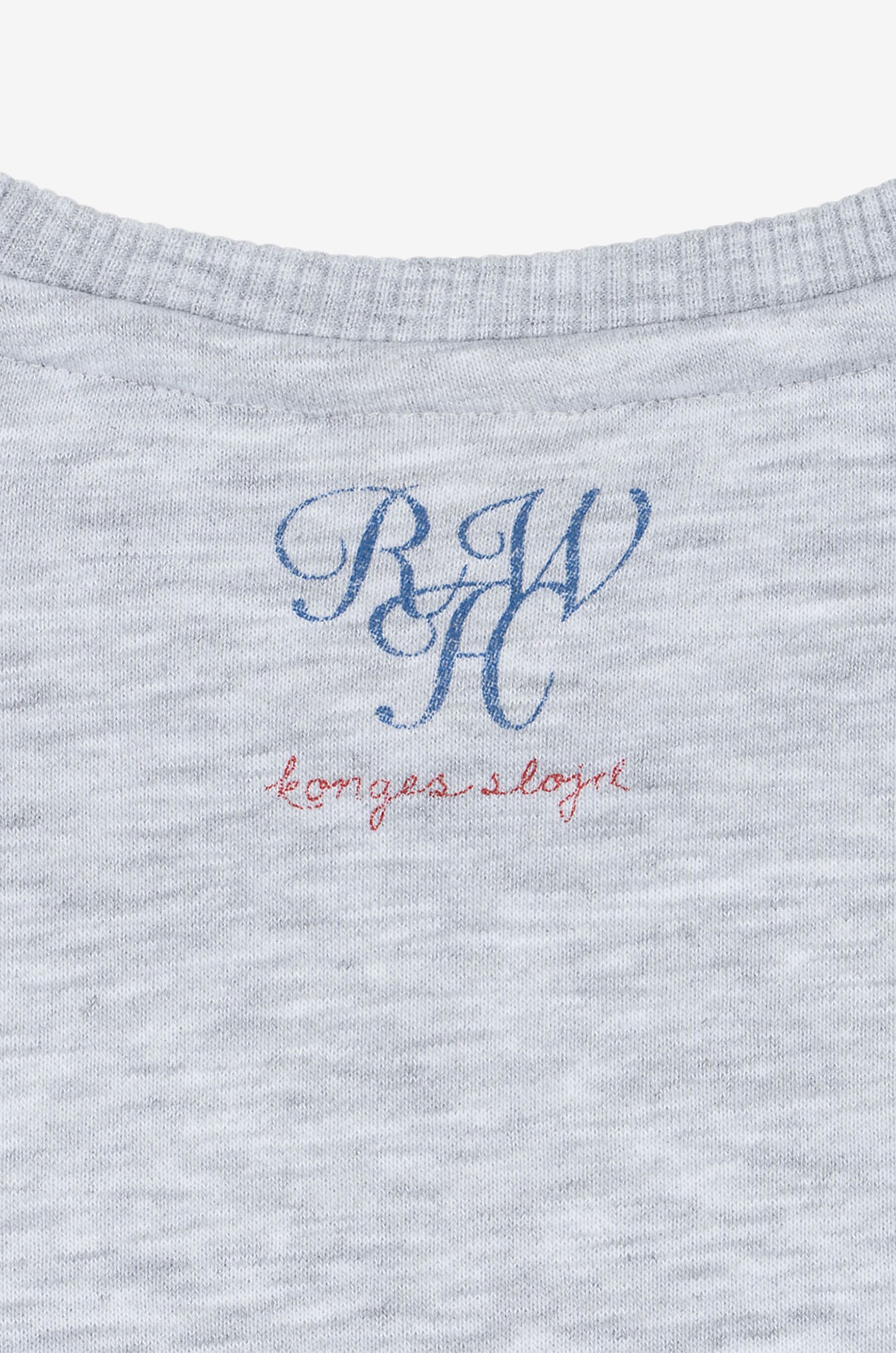 KONGES SLØJD Sweat-shirt à col rond garçon Jack of Hearts Fille GRIS CLAIR 3