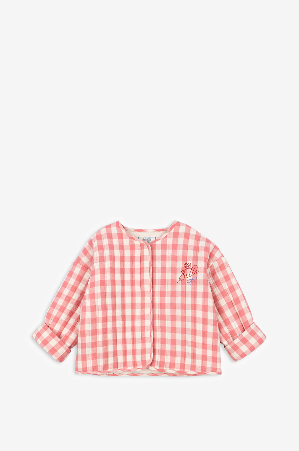 KONGES SLØJD Veste ouatée à carreaux vichy fille RWH x ks Bella  ROSE 1