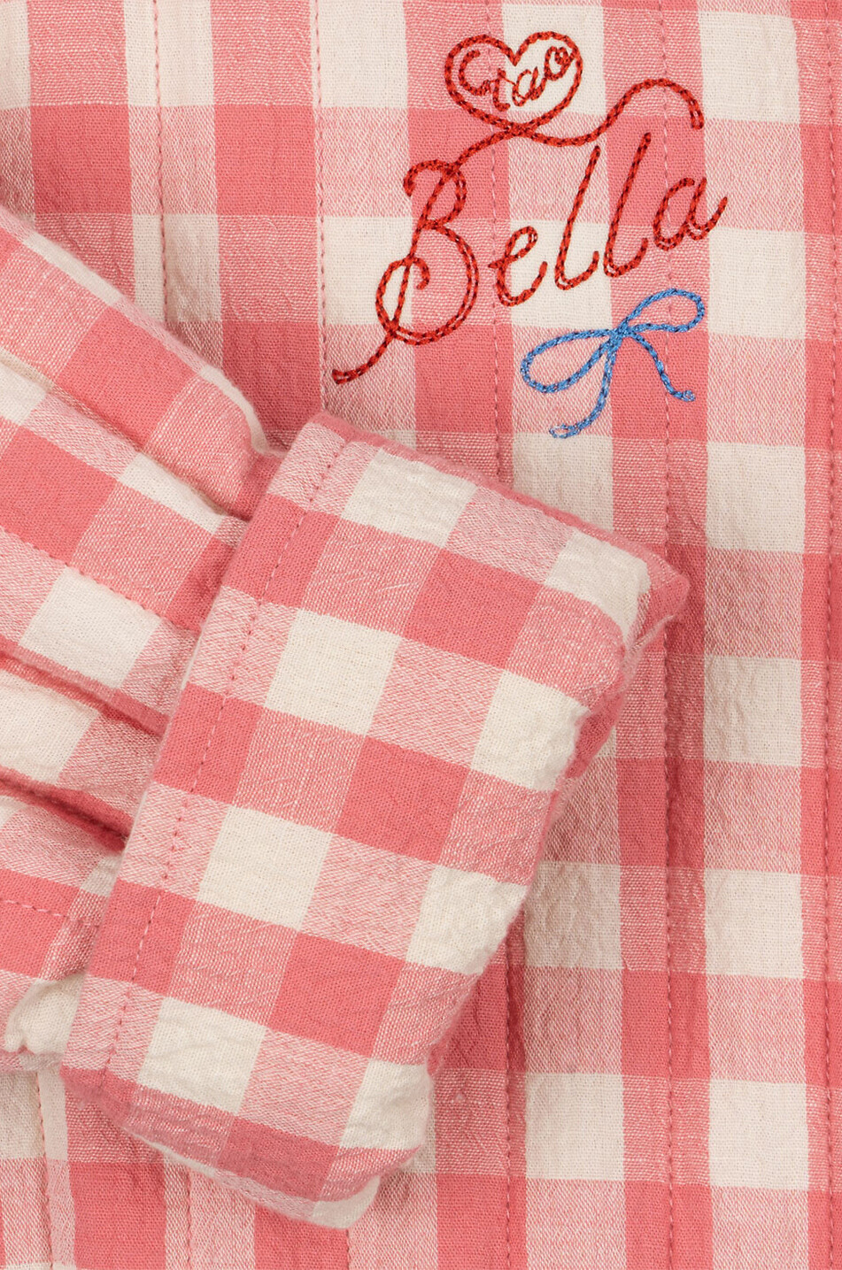 KONGES SLØJD Veste ouatée à carreaux vichy fille RWH x ks Bella  ROSE 5