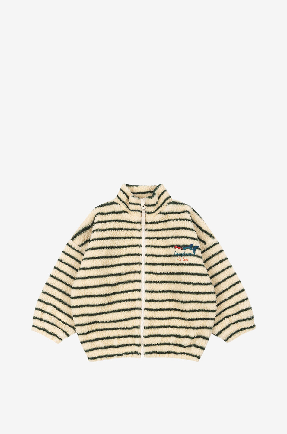RHW x ks Jongleur de Feu boys' striped fleece jacket