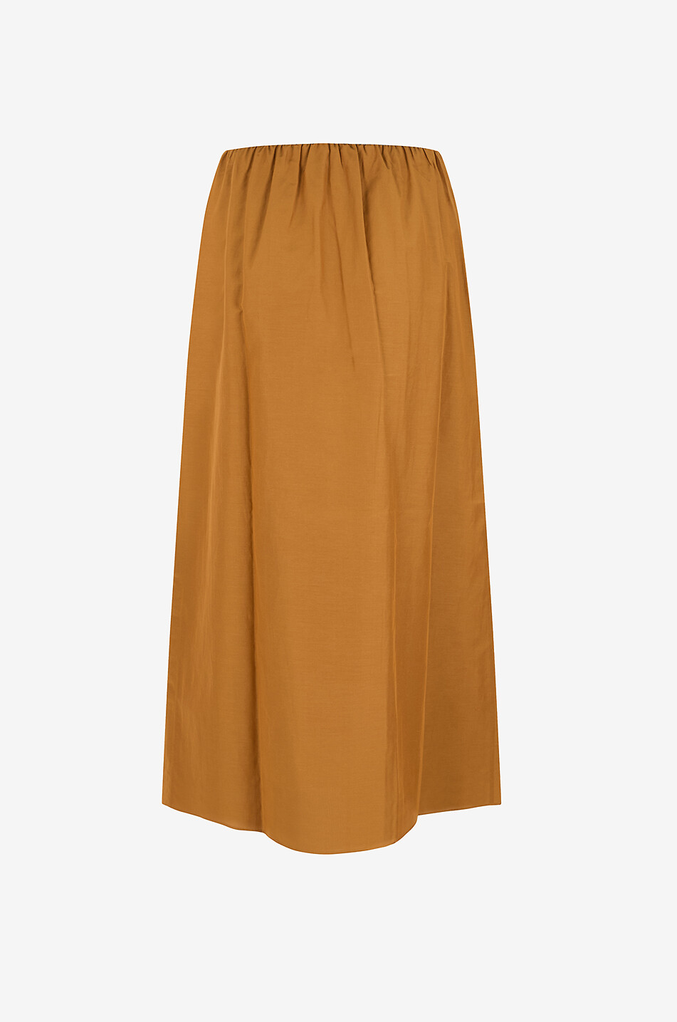 LOULOU DE SAISON Jupe longue en coton et soie Carmen Femme MARRON CLAIR 2