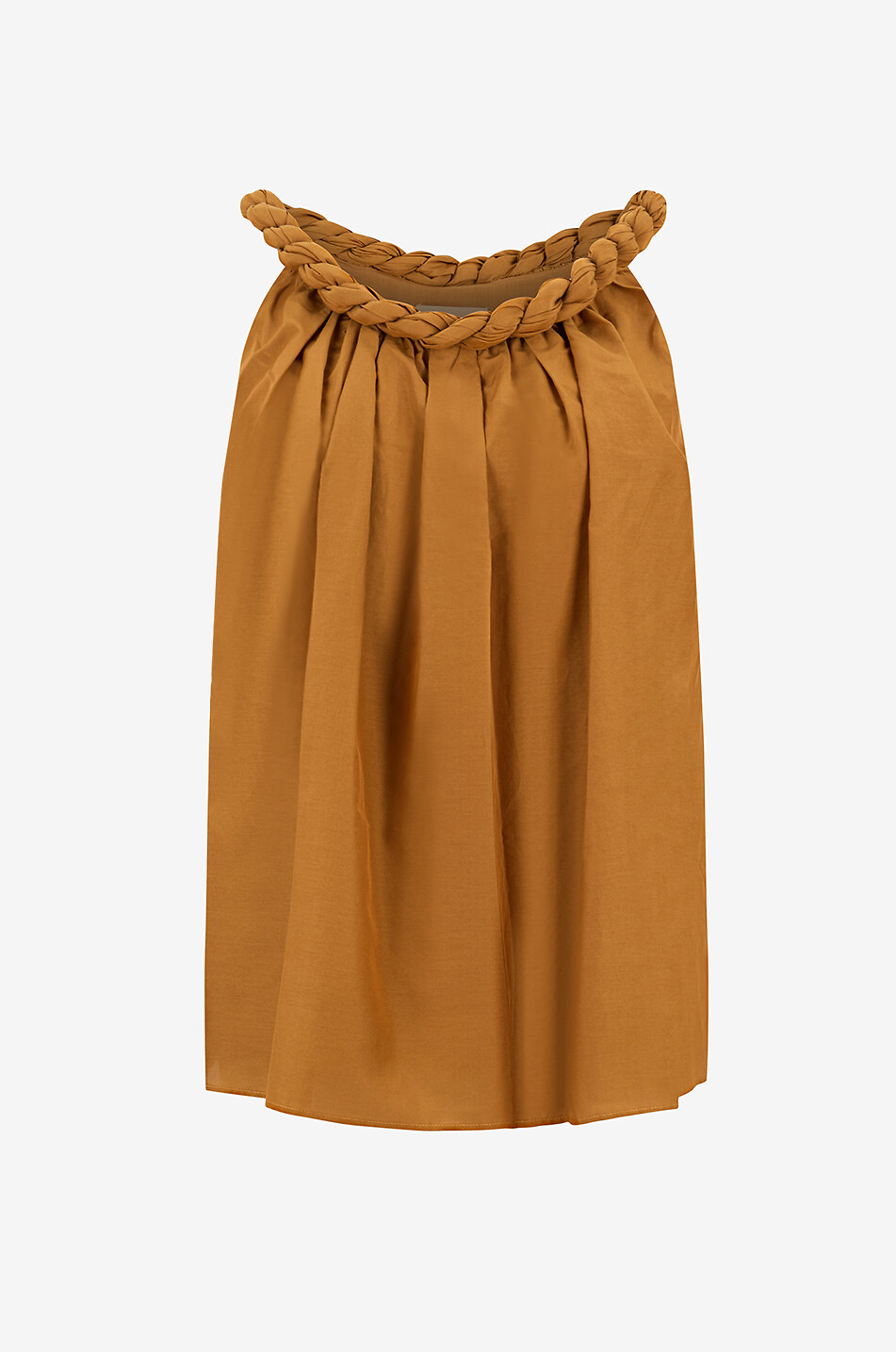 Top sans manches en coton et soie Garino