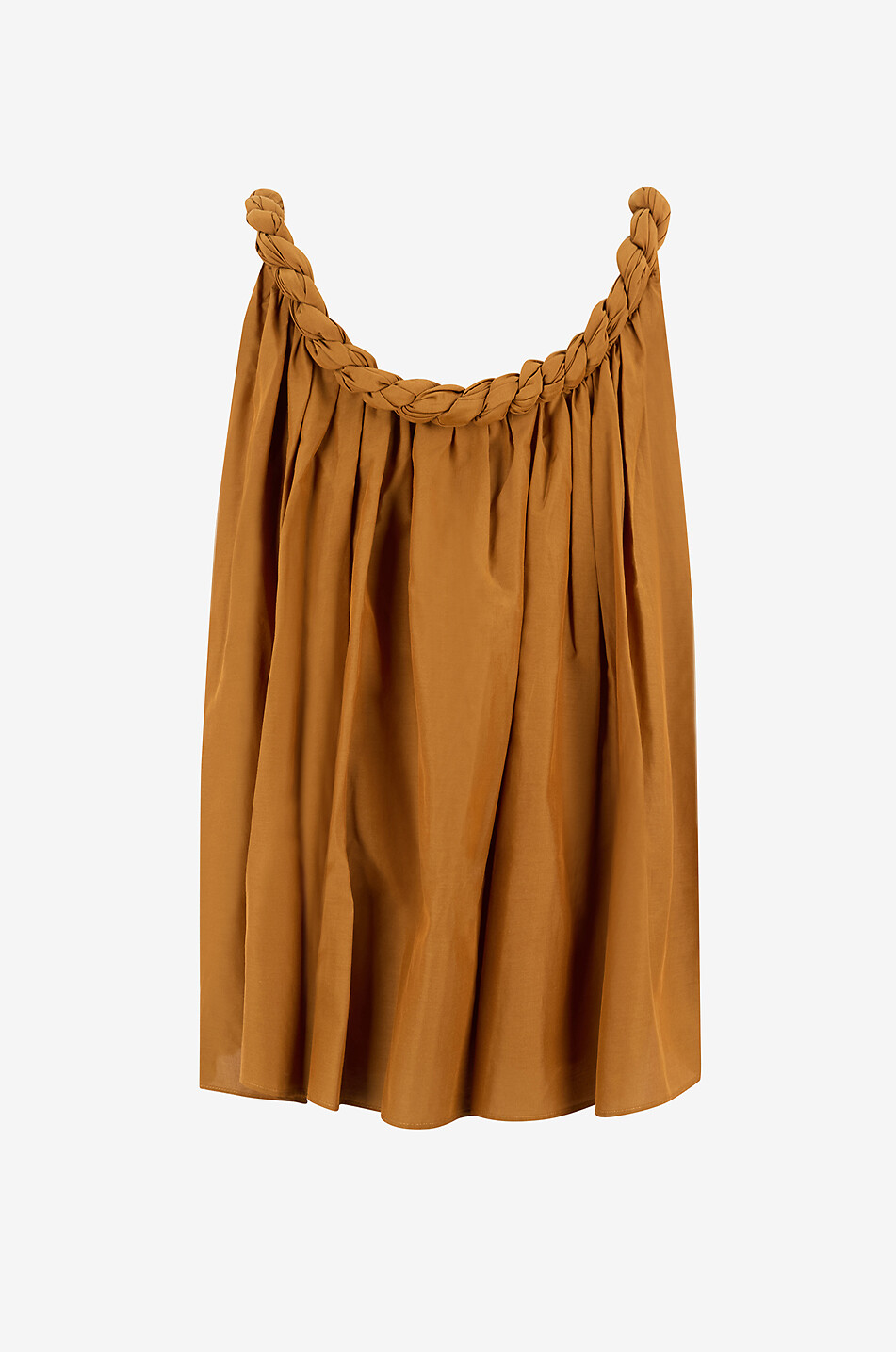LOULOU DE SAISON Garino cotton and silk sleeveless top Women LIGHT BROWN 2