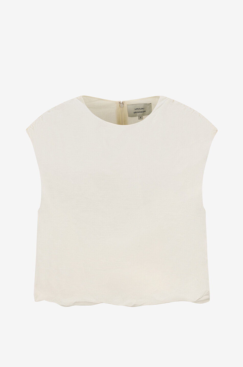 Top sans manches en coton et soie Cosma