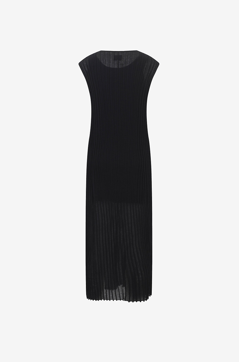 LOULOU DE SAISON Ada cotton long knit dress Women BLACK 2