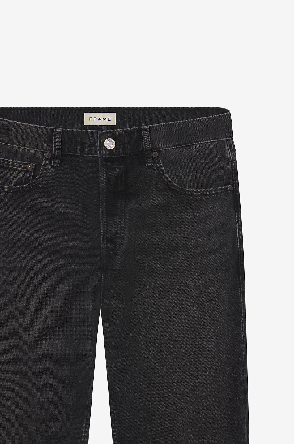 FRAME Jean droit en coton Relaxed Jean Homme NOIR 2