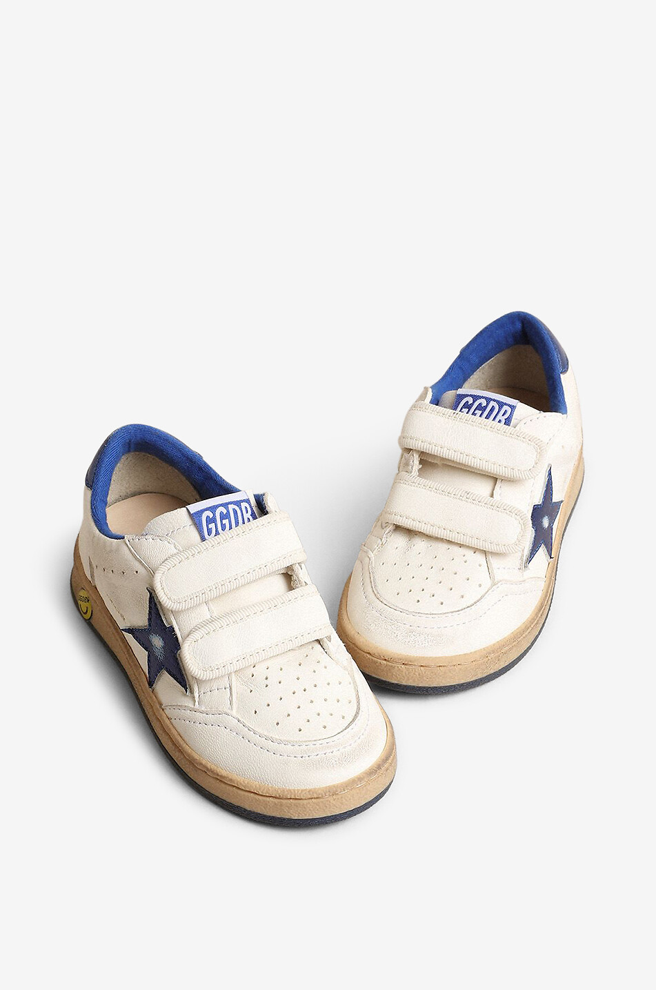 Jungen-Nappaledersneakers mit Metallic-Stern Ball Star Strap