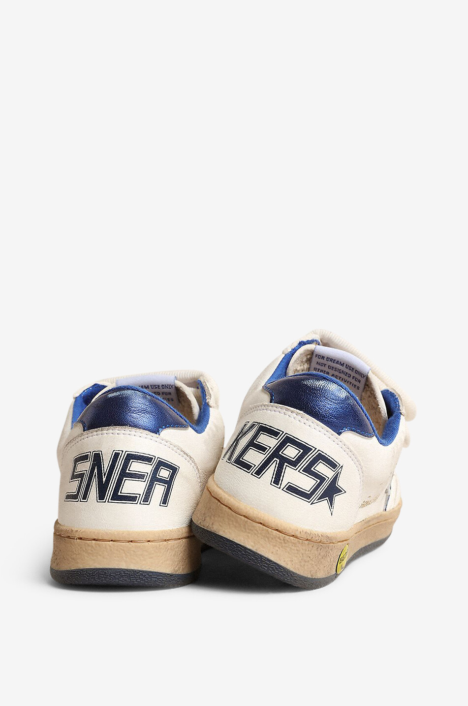 Jungen-Nappaledersneakers mit Metallic-Stern Ball Star Strap