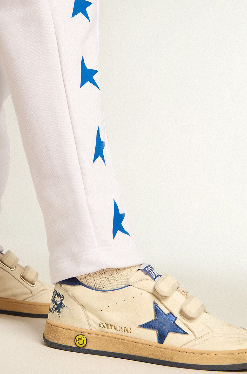 Jungen-Nappaledersneakers mit Metallic-Stern Ball Star Strap