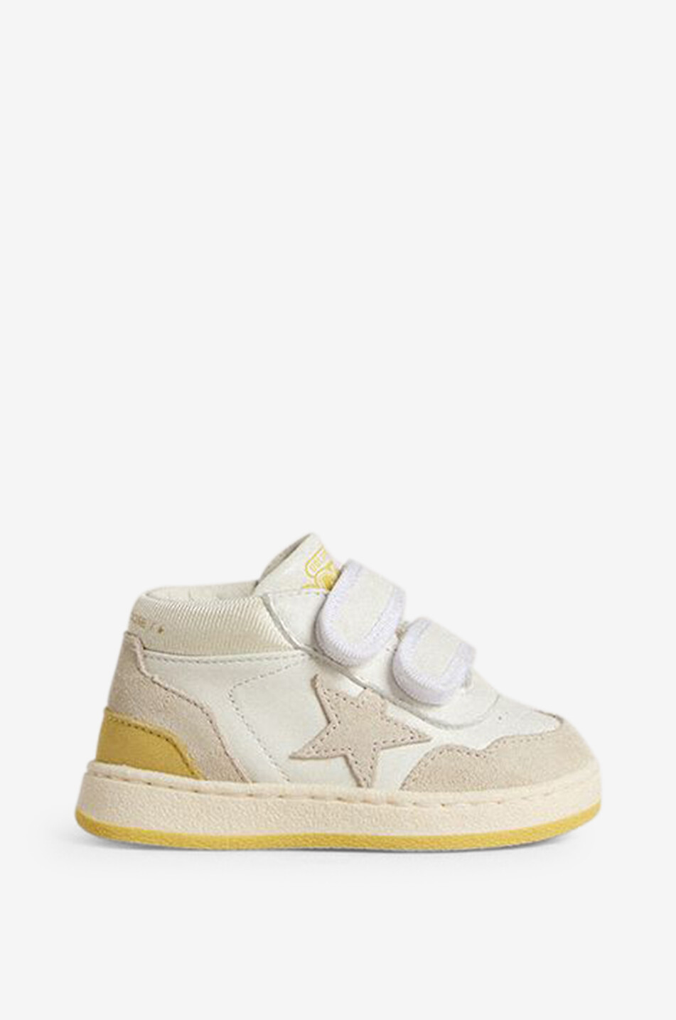 June nappa and suede children's low-top trainers